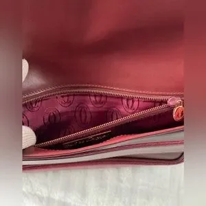 Cartier Bags Cartier Burgundy Clutch Genuine Leather Poshmark